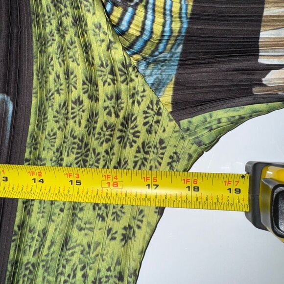 Arthur Apparel Box Pleat Shirt Dress | Abstract Nature Print | Size 6 | Free Peo - Picture 15 of 16